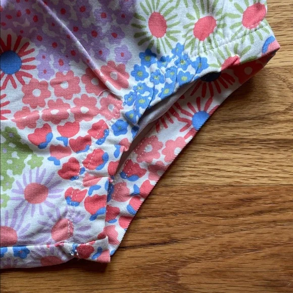 Hanna Andersson - Baby Print Crossback Dress & Bloomer Set in Sea Daisy - Picture 11 of 12